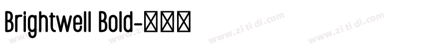 Brightwell Bold字体转换